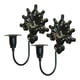 thumbnail image 4 of 2 candelabros de pared para velas de palo, decoración de pared de hierro, vaso para velas, ideal para fiestas de estilo rústico o aniversarios. Negro, 4 of 8