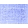 thumbnail image 1 of Ahgly Company Machine Washable Indoor Rectangle Persian Blue Traditional Area Rugs, 7' x 9', 1 of 4