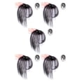 thumbnail image 3 of Soidarity Air Bangs Invisible Sin costuras Postizos Fibra de alta temperatura Mujeres Fringe Peinado Accesorios para boda diario No.1 No.1 5piezas, 3 of 6