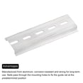 thumbnail image 4 of Uxcell 5 Pcs DIN Rail Slotted Aluminum Mounting Guide 100mm Long 35mm Wide 7.5mm High Silver Tone, 4 of 4