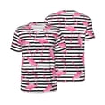 thumbnail image 3 of Daiia Flamingos Mens Baseball Jersey Button Down Shirts Short Sleeve Sports Uniforms-X-Large, 3 of 9