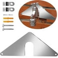 thumbnail image 4 of Hose Bib Plate 1 Set Faucet Plate Fix Loose Sillcock Suitable For Indoor And Outdoor New And Old Faucets Triangular Hose Faucet Bracket, 4 of 8