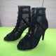 thumbnail image 4 of Zapatos de baile de alta calidad para mujer, botas de salón negras, zapatos de Salsa Tango, sandalias de tacón alto recortadas de malla para fiesta a la moda para chica-37- Teléfono móvil Teléfono móvil Accesorios para teléfonos móviles, 4 of 5