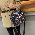 thumbnail image 4 of Bolso tipo cubo con lentejuelas y letras, bolso de mano de diseñador de marca de lujo, tendencia de moda 2022, bolso de lujo genuino de alta gama, bolso bandolera, 4 of 5