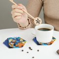 thumbnail image 6 of Saiise 4 Pcs Leather Coasters for Drinks Coaster Sets Drink Table Cup Coasters for Living Room Kitchen Coffee Decor,Scooby-Doo, 6 of 8