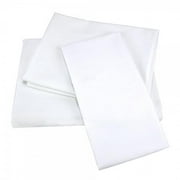 Rifz EKS108115-T1806 T-180 Elite Cotton Blend Flat Sheet, White - King Size - Large - Pack of 6