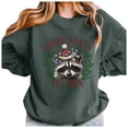 thumbnail image 4 of WEAIXIMIUNG Mignons Chandails d'Automne pour Femmes Chandails Quotidiens Maison Extérieur Entraînement Manches Longues Col Rond T-Shirt Haut Imprimé Chandail Blouse de Rue Mode Urbaine, 4 of 4