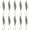 Silver, variant on Vjnyvs 10Pcs/Set Fishing Spinners Lures Spoon Baits Spoon Spinner Baits Mini Spoon Lure Micro Metal Fishing Bait for Trout Pike Bass