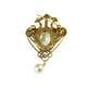 thumbnail image 3 of Elegante grúa Rhinestone perla decorativa ramillete camisa broche alfileres joyería Yuyangstore Broche, 3 of 8