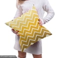 thumbnail image 4 of Ambesonne Yellow Fabric by the Yard Upholstery, Chevron Zigzag Ombre, 1 Yard, Yellow Pale Yellow, 4 of 4