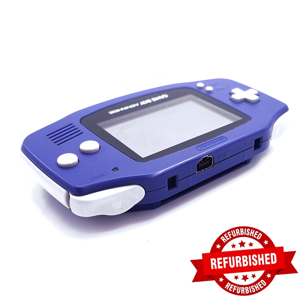 Nintendo Game Boy Advance GBA Console Game Handheld System Cleaned Tested Case GBA Lndigo blue
