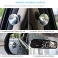 thumbnail image 5 of Espejo retrovisor redondo pequeño giratorio de 360 grados para automóvil, espejo de gran campo de visión para automóvil, espejo de punto ciego, instalación única, 5 of 5
