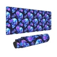 thumbnail image 2 of Xecao cool crystal Skull flower for Mouse Pad - Waterproof Extended Contour Mouse Mat, Large Gaming Mousepad Laptop Keyboard Mat with Non-Slip Rubber Base, 2 of 8