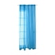 thumbnail image 1 of Cortinas transparentes con ojales para dormitorio de niña, diseño romántico de estrellas plateadas, finas y brillantes, para habitación infantil, tamaño 100 x 270 cm (azul)., 1 of 5