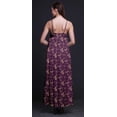 thumbnail image 4 of Bimba Robe Longue en Rayonne Imprimée Florale pour Femmes Chic Bohème Été Maxi Plage - Grande, 4 of 5