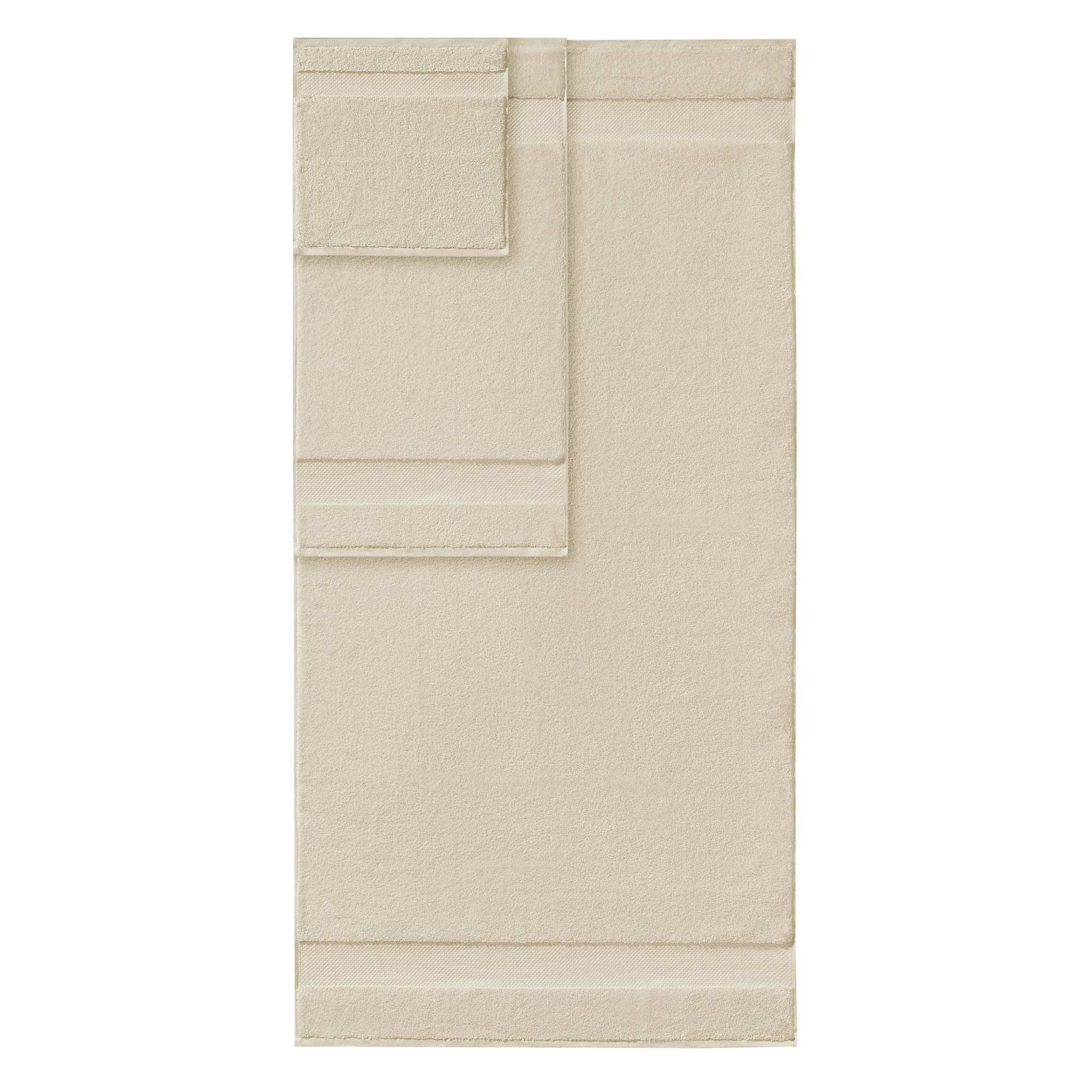100% Turkish Cotton 6-Piece Bath Towel Set 600 GSM Soft Absorbent Luxury Bathroom Towels with Dobby Border for Home Hotel