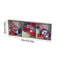 thumbnail image 3 of BUTASY 9 Pcs 4th of July Gnome Ornaments Set, Patriotic Red White Blue Hanging Gnome Ornaments for Memorial Day Tree Home Party Decor, 3 of 6