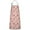 Pink Cow Bell, variant on Yellow Cow Heart Pattern Apron-Garden Aprons for Women with Pockets-Cotton Linen Waterproof Kitchen Cooking Gardening Aprons Adjustable for Kitchen,Cooking,BBQ and Salon 33x27 Inch