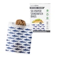 thumbnail image 2 of Lunchskins Recyclable + Sealable Paper Sandwich Bags, 50-count, Shark, 2 of 4