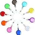 thumbnail image 4 of Baofu 10pcs Retractable Badge Holder Badge Holder Scroll ID Card Holder 10 Colors for Home, 4 of 5