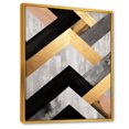 thumbnail image 2 of Designart "Geometric Tiles in Black and Gold IV" Abstract Framed Wall Art - Modern Gold Abstract Geometric Hallway Framed Wall Art Decor, 2 of 6