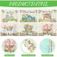 thumbnail image 3 of SPXUBZ Placemats, Spring Flowers Truck Vase Bicycle Gnome 18x12 Inch Placemats for Home Table Holiday Decor Placemat Set of 6, 3 of 5