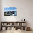 thumbnail image 2 of ZHONGYUTONG Coastal Wall Art Seascape Canvas Lighthouse Pictures Wall Decor Coastal Landscape Painting for Living Room Decor Framed (12.00" x 18.00"), 2 of 5