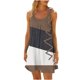 thumbnail image 1 of Vestido de Verano para las Mujeres Impreso sin Mangas Cuello Redondo, Suelto de Rodilla de Longitud Vestido Casual para la Primavera, 1 of 4