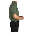 thumbnail image 3 of Mens Short Sleeve Easy Care Cotton/Polyester Shirt Clover Green Large, 3 of 6