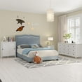 thumbnail image 2 of Chelsea Rustic Wood Two Door Accent Storage Cabinet in White, 2 of 9