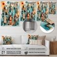 thumbnail image 4 of Designart "Geometric Joy I" Abstract Landscape Metal Art Print, 4 of 5