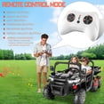 thumbnail image 5 of VIBESPARK 24V 2-Seater Ride on Toys with Remote Control, 6 Wheeler Ride on UTV, 4WD Electric Dump Truck, Motorized Riding Toys w/ Bluetooth, MP3, Music, Battery Display, Suspension, Shovel, 5MPH, 5 of 12