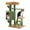 B-Green, variant on Pefilos 42" Cactus Cat Tree Tower with Cozy Condo and Perch for Indoor Cats, Multi-Level Cat Tree House with Sisal Covered Scratching Posts, Pads, Green