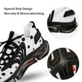 thumbnail image 7 of Messy Black Dots on White Background Walking Shoes for Men Woman Lightweight Tennis Fashion Elastic Sports Shoes Cushion Basketball Shoes, 7 of 7