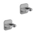 thumbnail image 1 of Ounissouiy Soporte de almacenamiento para fregona colgante, colgador autoadhesivo impermeable, ganchos de cocina, estante, accesorios de organización, gris Cuadrado Gris 2piezas, 1 of 6