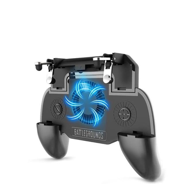 Sidaley PUBG Controller Gamepad PUBG Mobile Trigger Joystick Phone Holder Cooler Fan con 2000mAh Power Videojuegos y accesorios
