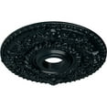 thumbnail image 3 of Ekena Millwork 18"OD x 3 1/2"ID x 1 1/2"P Rose Ceiling Medallion (Fits Canopies up to 7 1/4"), Hand-Painted Night Shade, 3 of 6