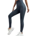 thumbnail image 2 of Women's Seamless Fitness Leggings, High Waist Tummy Control Yoga Pants for Butt Lifting, Naked Feel Workout Leggings for Gym and Casual Wear-Navy, 2 of 7