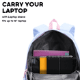thumbnail image 3 of J World Unisex Oz 17" Daily Backpack For School And Travel, Baby Blue, 3 of 7
