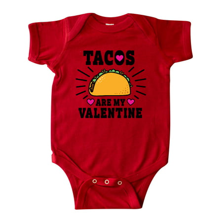 

Inktastic Tacos Are My Valentine with Hearts Gift Baby Boy or Baby Girl Bodysuit