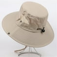 thumbnail image 6 of LQCrafK MAN Men Sun Hat Sun Protection Wide Brim Bucket Hat Waterproof Foldable Boonie Hat, 6 of 11