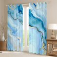 thumbnail image 2 of Manfei Marble Texture Road Black Out Curtains,Modern Minimalist Artistic Curtains Pack of 2 (42x63 Each),Blue Gold Ombre Bedroom Curtains For Adults,Microfiber Room Decoration, 2 of 6