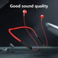 thumbnail image 6 of Neckband Bluetooth Headphones, 200H Extra Long Playtime Wireless Stereo Neckband Earbuds with Microphone, Waterproof Balanced Armature Drivers in Ear Headset for Sports/Workout (Red), 6 of 8