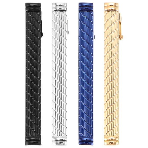 RomaMX 4pcs Prácticos clips de corbata Male TIE CLIP ACCESORIOS CÓMATICOS DELICOS CLIPS