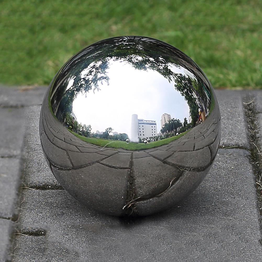 Details about   Steel Silver Mirror Sphere Hollow Ball Home Garden Ornament Decor US Stock 