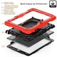 thumbnail image 4 of Funda TEKKU HandleD uso rudo para iPad 9 iPad 8 iPad 7 10.2' Rojo Negro A2602 A2605 A2270 A2428 A2430 A2197, 4 of 10
