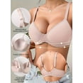 thumbnail image 3 of 3 Pcs Soutien Élevé pour Femmes, Soutien-Gorge T-Shirt en Microfibre, sous-Vêtements avec Armature, Bretelles Réglables, 32B-40C, 3 of 9