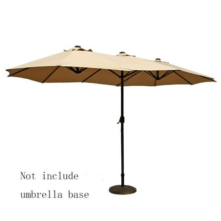 Le Papillon 14 Ft Market Outdoor Umbrella Double Sided Aluminum