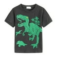 thumbnail image 5 of BOOMNY Toddler Baby Boys Clothes Sets Short Sleeve Cartoon Dinosaur Printed T-Shirts Stretchy Shorts 2Pcs Sports Outfit Sets Soft Loose Fit Summer Homewear Clothes Sets Suitable For Dailywear, 5 of 8