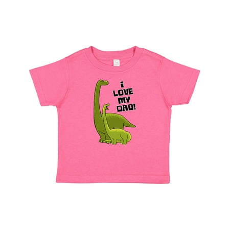 

Inktastic I Love My Dad with Baby and Daddy Brontosauruses Gift Baby Boy or Baby Girl T-Shirt